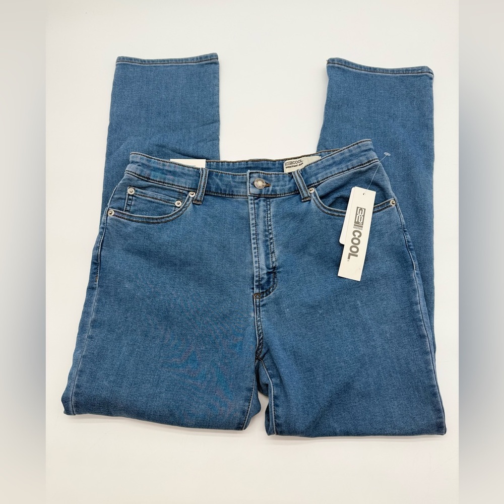 BE COOL 32degree Sweat Pant Slim Fit Women’s Jean Med Indigo Wash Sz 10 NWT
